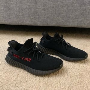 Yeezy Boost 350 V2 Black Red (Bred) - Men’s 9.5